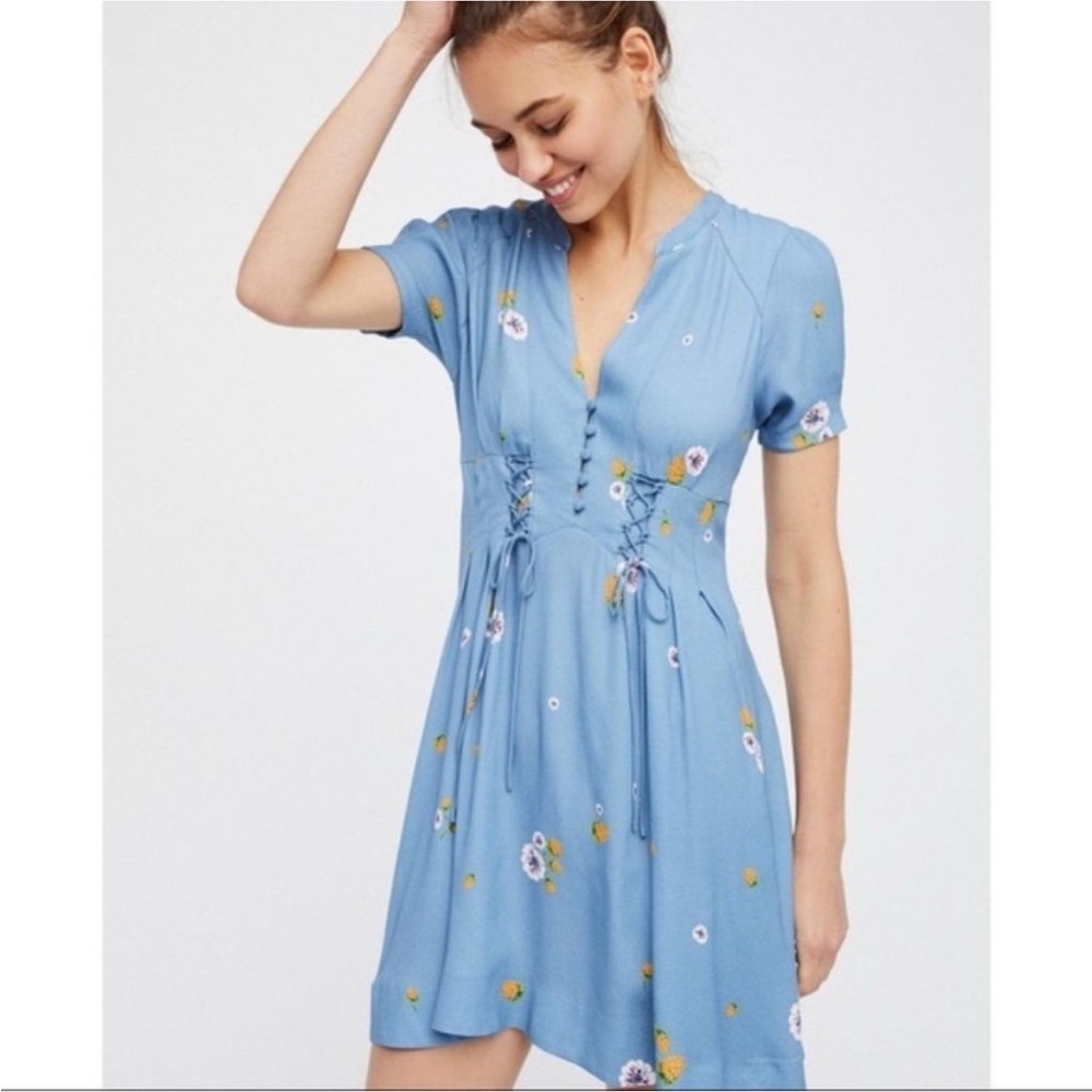 Free People Puff Sleeve Sundress - Picture 7 of 7